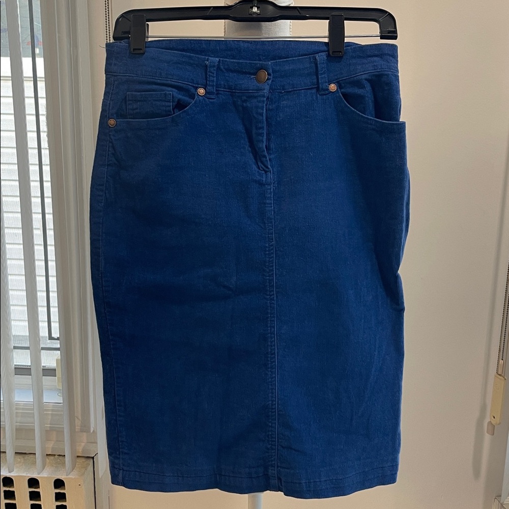 Women's Corduroy Skirt - blue size XS excellent condition like new